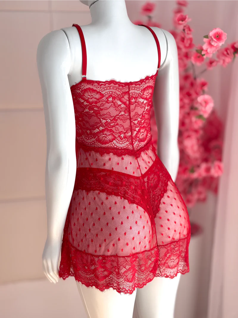 CONJUNTO CORAÇÕES VERMELHO