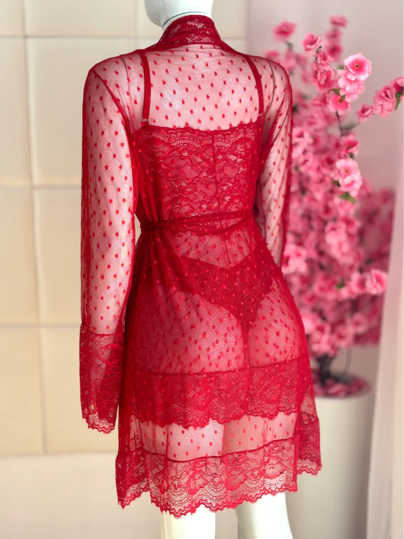 CONJUNTO CORAÇÕES VERMELHO