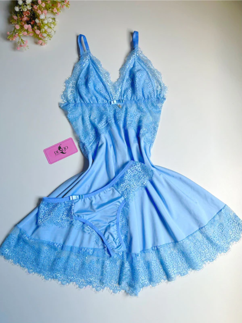 CAMISOLA COM CALCINHA AZUL (Copy)