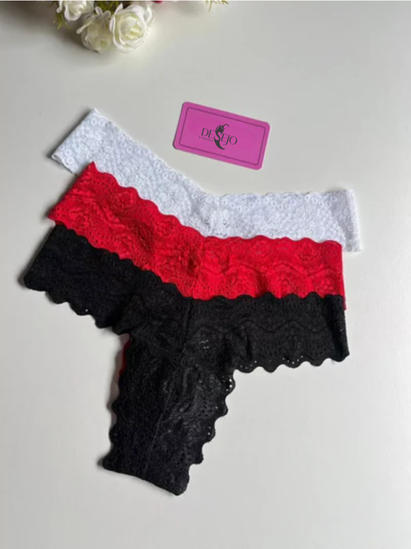 Kit três calcinhas Jana
