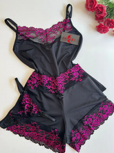 BABY DOLL CHARME COM CALCINHA FIO PRETO/PINK