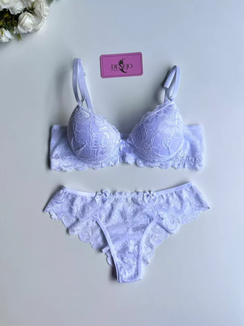 CONJUNTO DE LINGERIE BRANCO